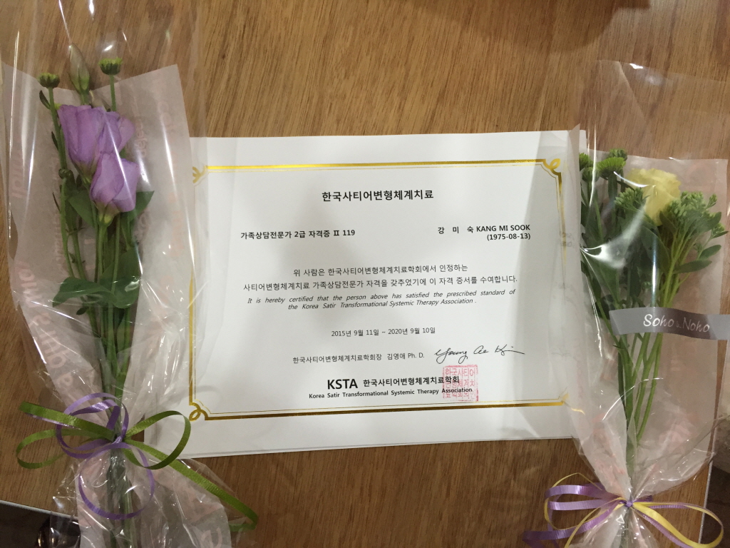 한국사티어변형체계치료학회 관련 자료